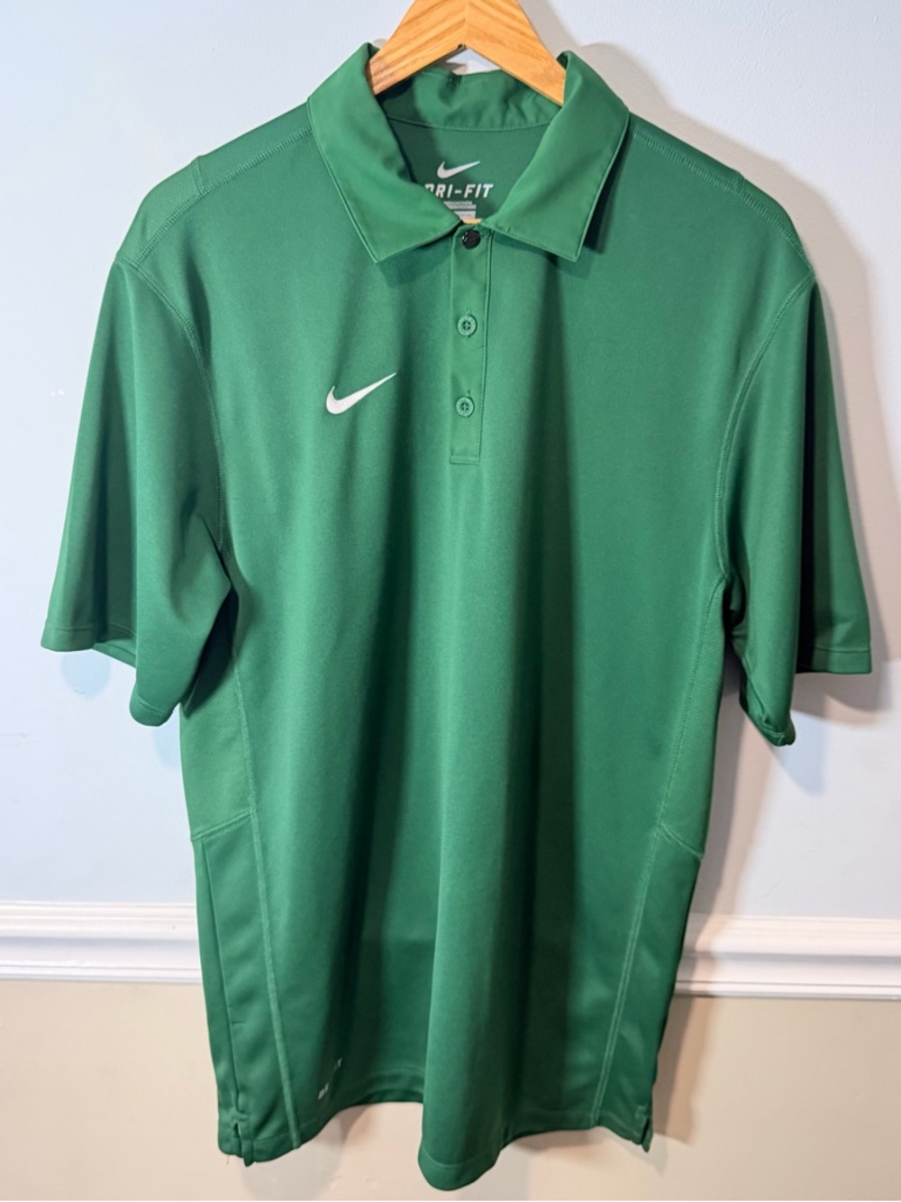 Nike Green Dri-FIT Short Sleeve Polo